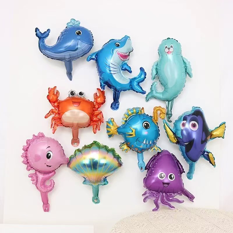 Water Balloon Set - 9pcs Mini Sea Word Theme Crab