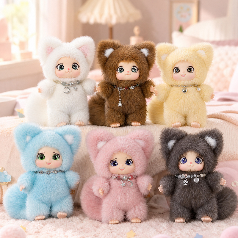 Kids Toys Animal - 18cm New Cute Family Fox Plush