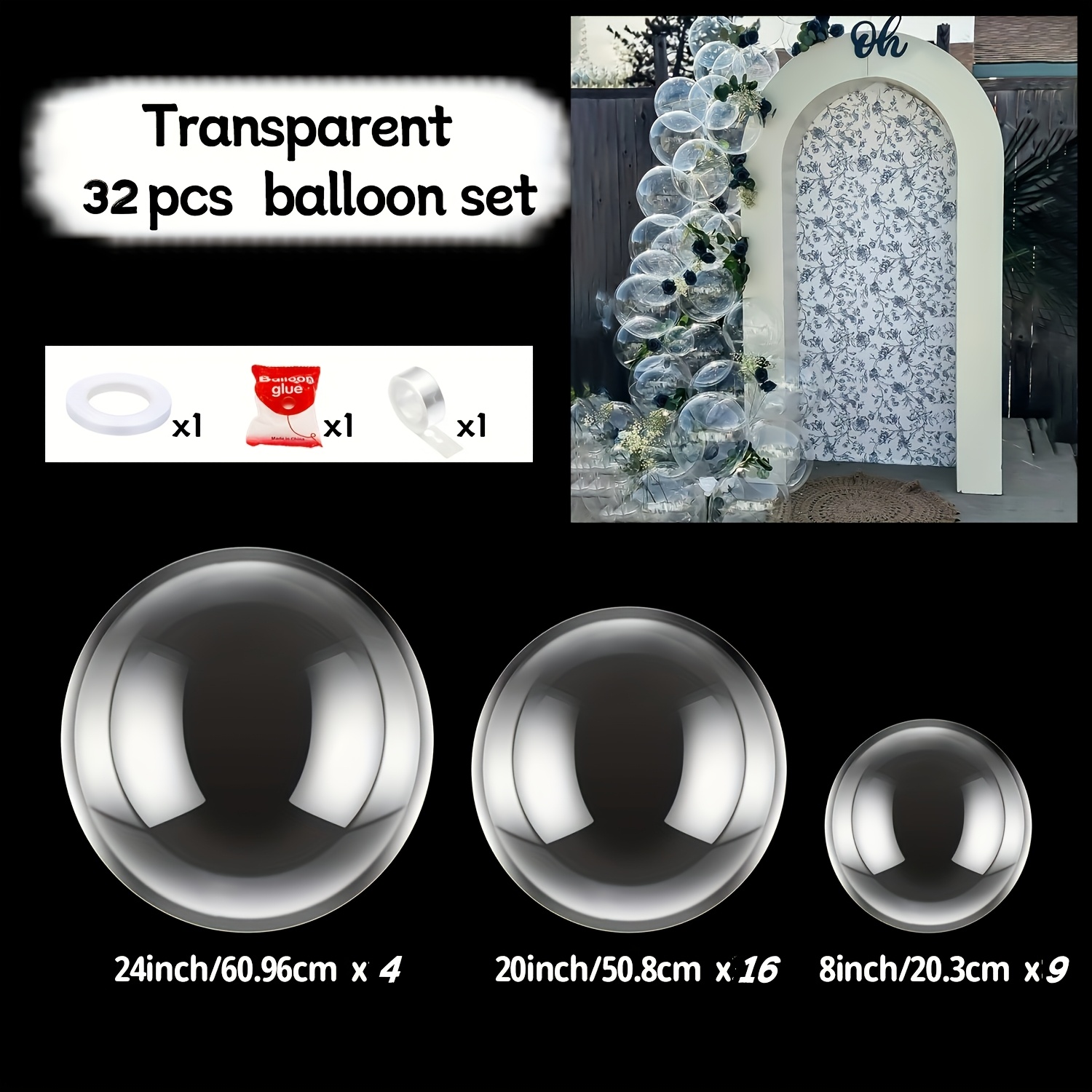 32pcs Transparent Bobo Balloon - Water Balloon Set review and price