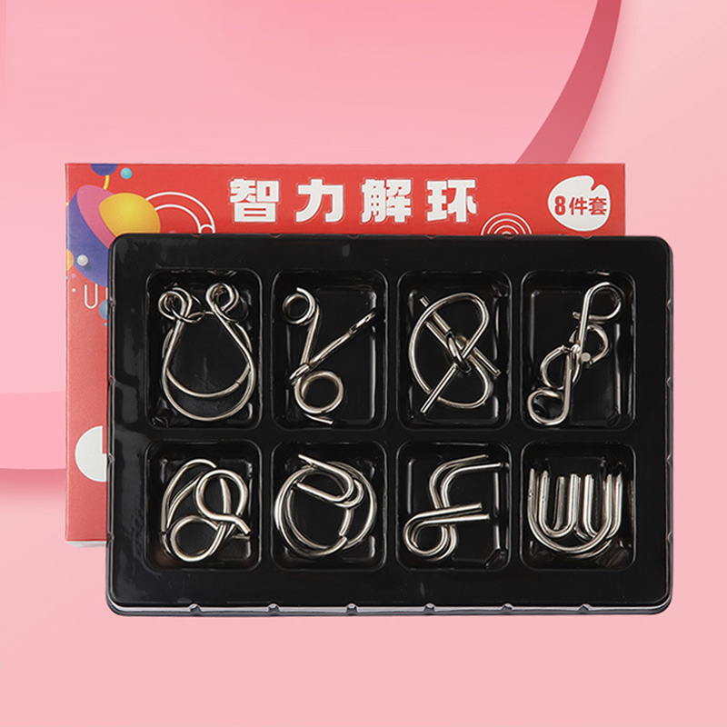 Metal Ring IQ Mind Brain Tease - Wooden Puzzle Kids review and price