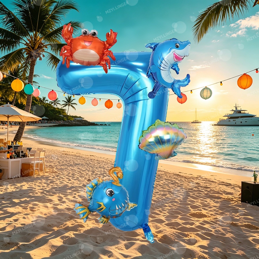 Ocean themed decor balloon set - Water Balloon Set review and price