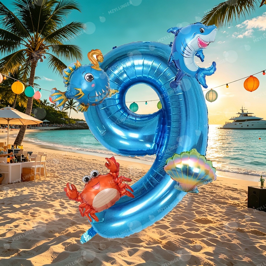 Ocean themed decor balloon set - Water Balloon Set review and price