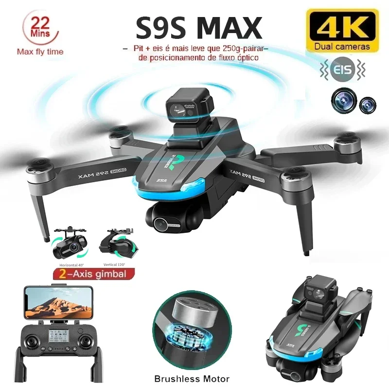 NEW S9S MAX MINI Drone 4K 2-Ax - Rc Helicopter Mini review and price