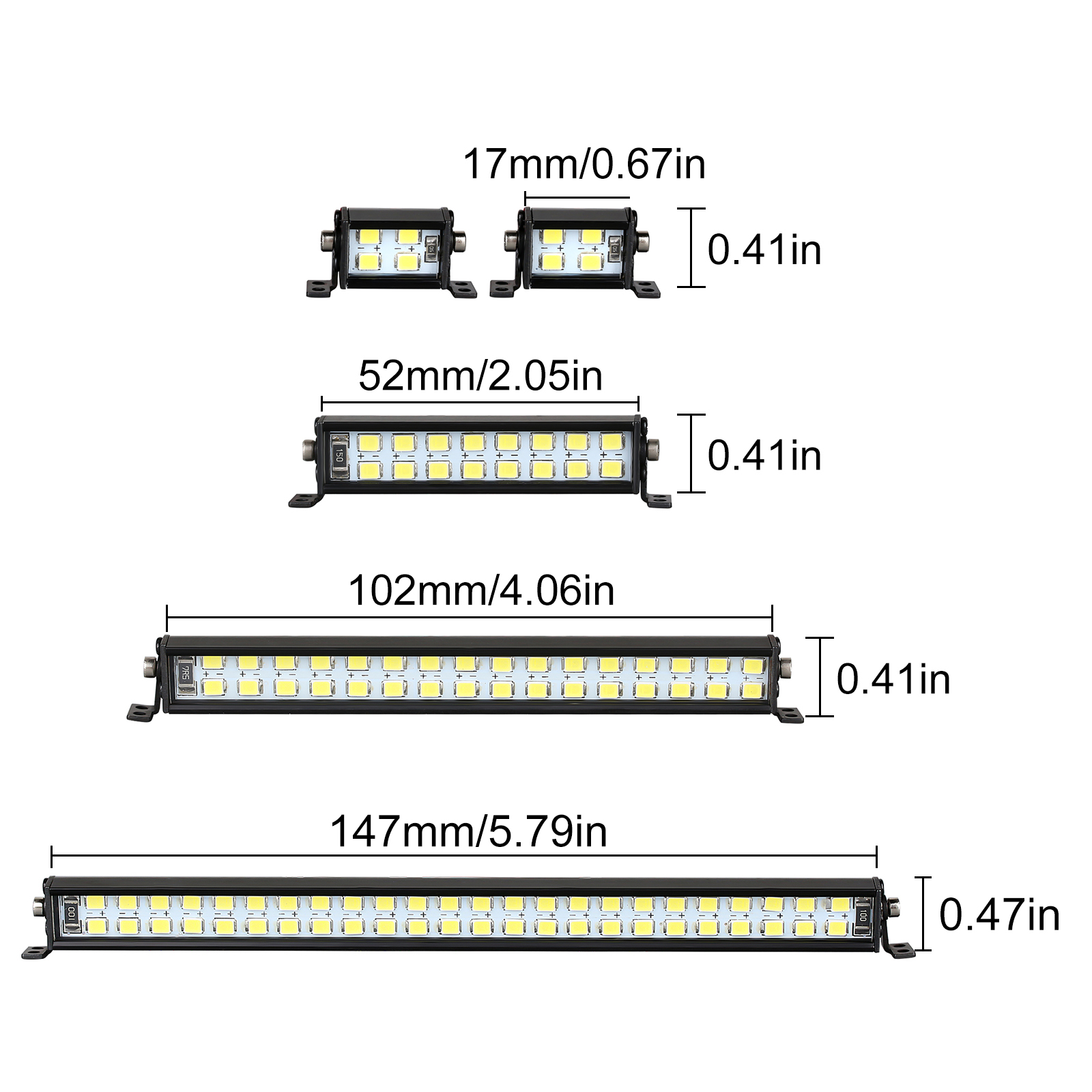 INJORA Bright Light Bar 17/52/ - Tamiya Model Rc Car review and price