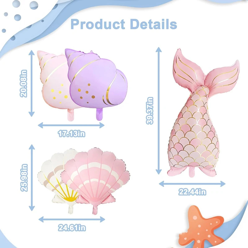 5PCS Mermaid Birthday Decor Se - Water Balloon Set review and price