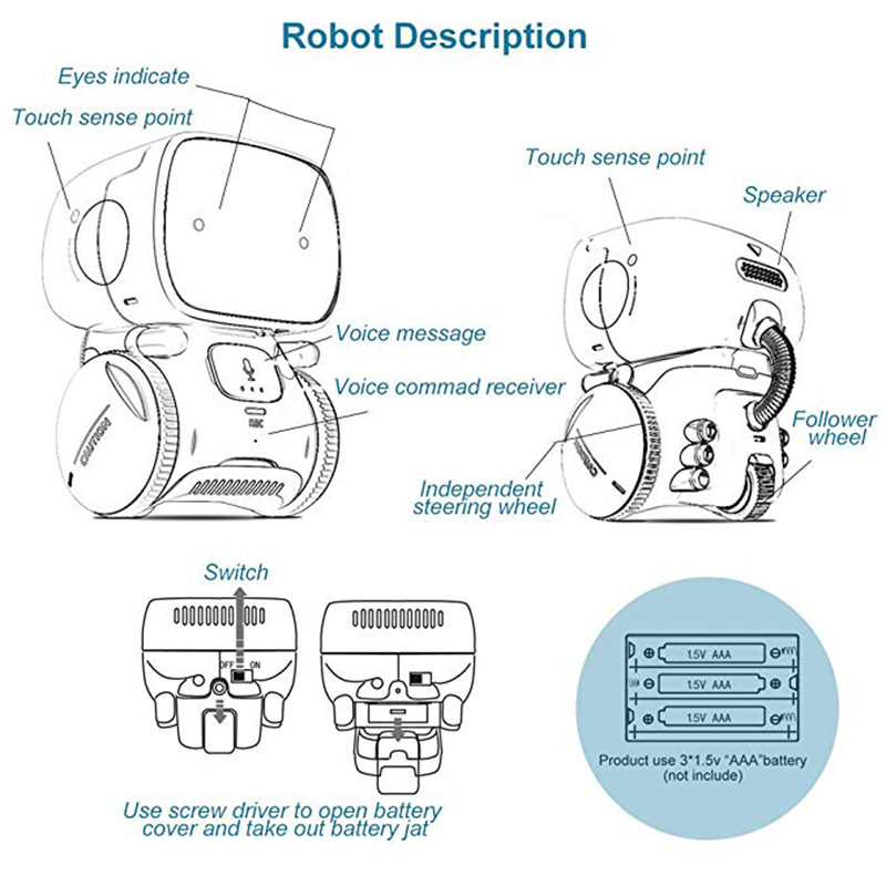 Newest Cute Robot Toy for Kids - Kids Toys Quality review and price
