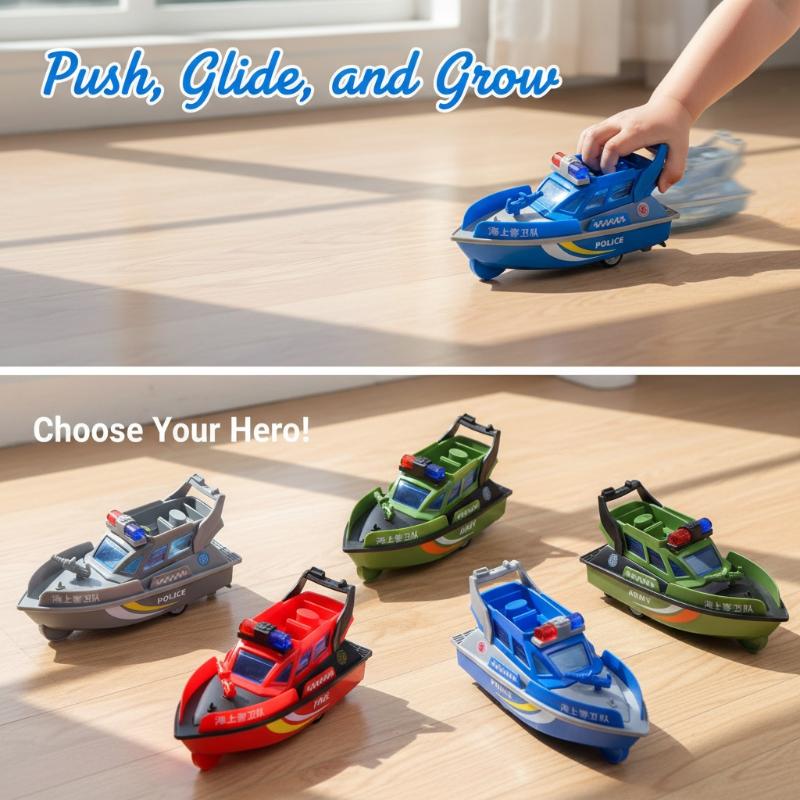 Quality Inertia Toy Boat Polic - Kids Toys Quality review and price