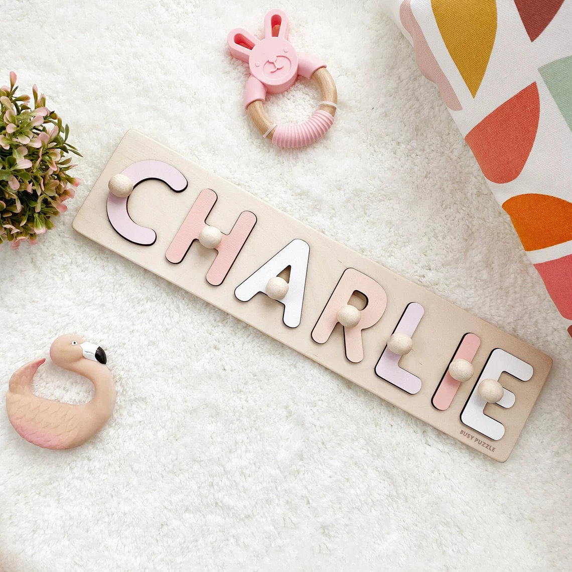 Personalized Name Puzzle With  - Wooden Puzzle Kids review and price