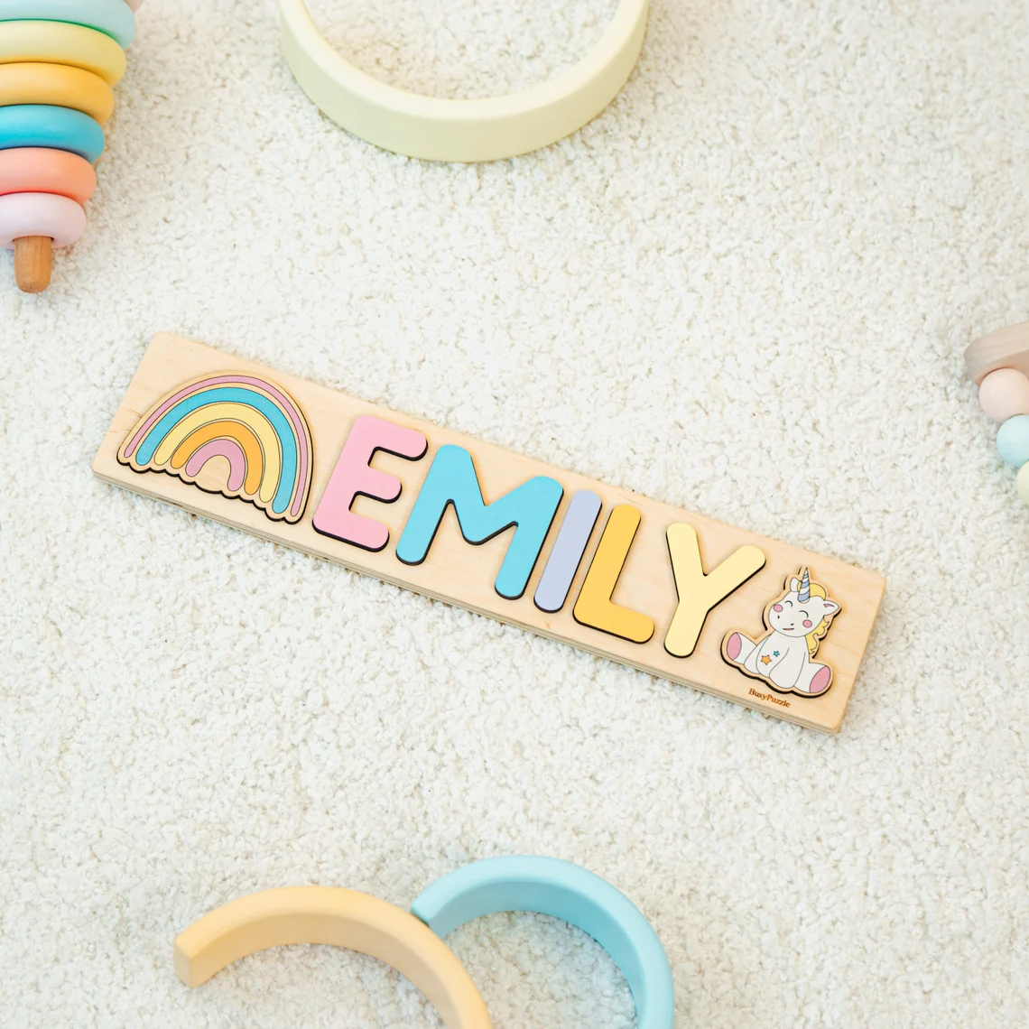 Personalized Name Puzzle With  - Wooden Puzzle Kids review and price