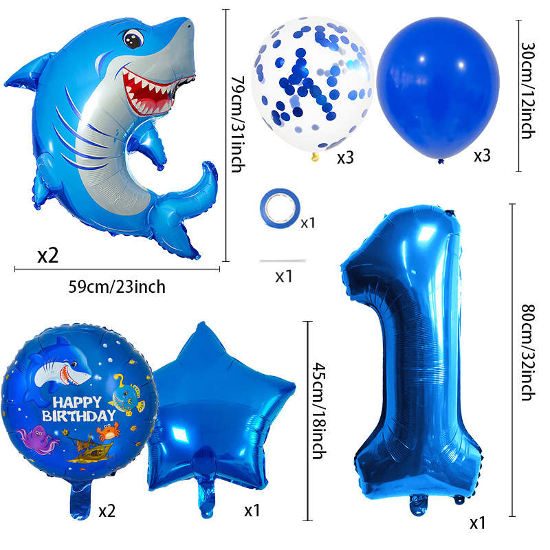 14PCS Shark Themed Number Ball - Water Balloon Set review and price