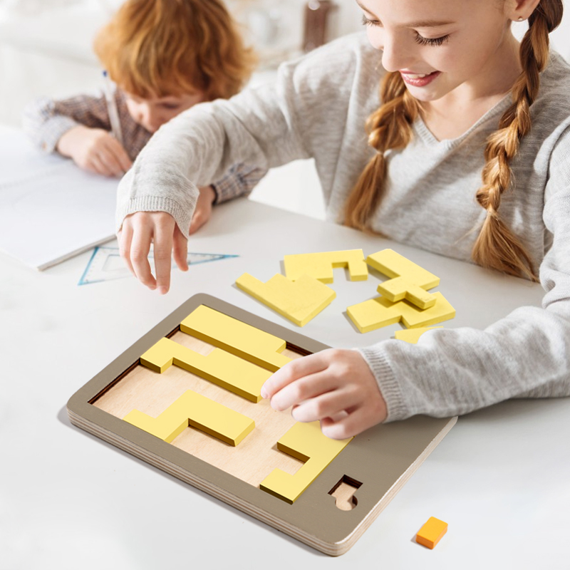 Wooden Geometric Puzzles Chall - Wooden Puzzle Kids review and price