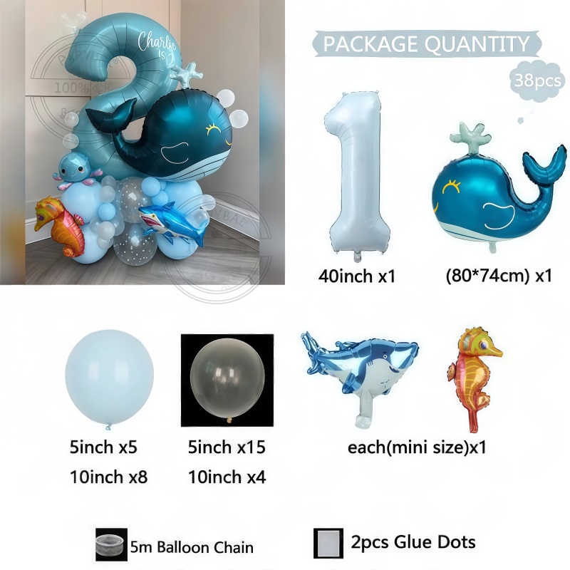 38Pcs Ocean Animal Themed Birt - Water Balloon Set review and price