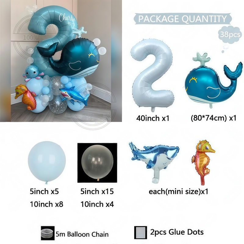 38Pcs Ocean Animal Themed Birt - Water Balloon Set review and price
