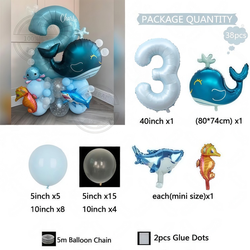 38Pcs Ocean Animal Themed Birt - Water Balloon Set review and price