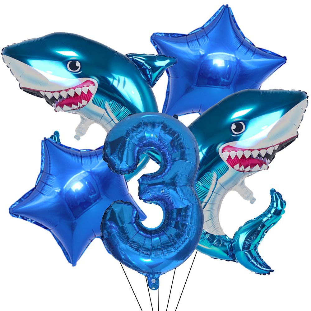 5pcs Cartoon Blue Shark Number - Water Balloon Set review and price