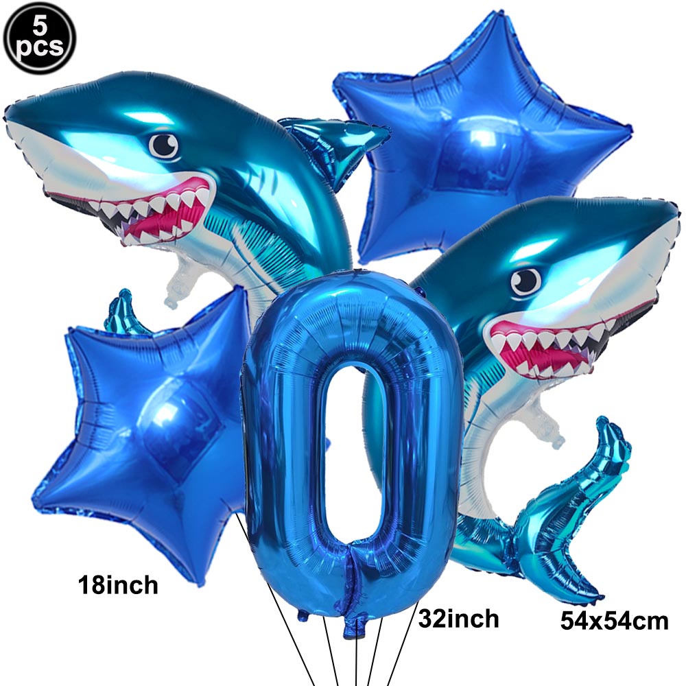 5pcs Cartoon Blue Shark Number - Water Balloon Set review and price