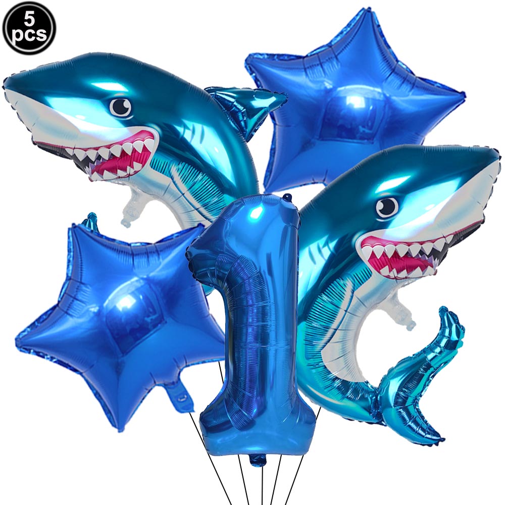 5pcs Cartoon Blue Shark Number - Water Balloon Set review and price